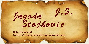 Jagoda Stojković vizit kartica
